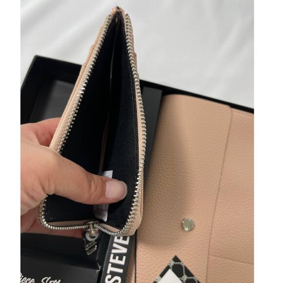 Steve Madden Womens Blush 2 Piece Card Case Travel Pouch Gift Set NEW - Picture 5 of 12